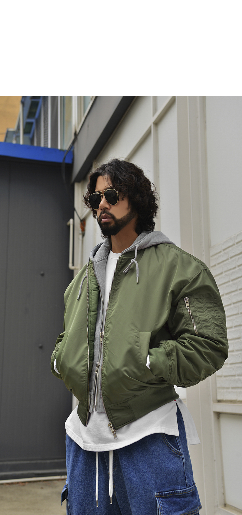 Detachable Hood MA-1 Bomber-Jacket 744